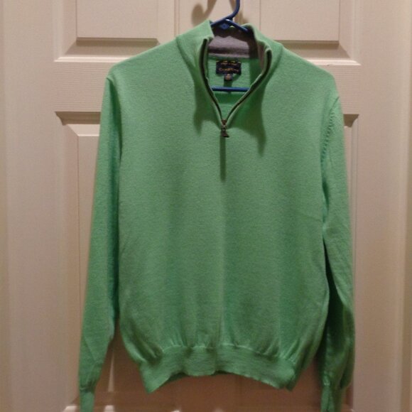 Beautiful Merino Wool Sweater by Club Room in green - Picture 2 of 4